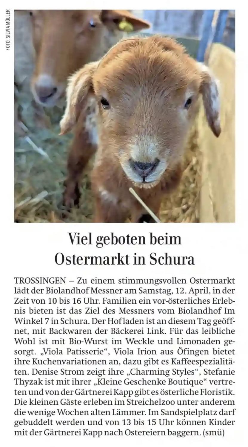 Die „Kleine Geschenke-Boutique“ wurde in der Zeitung&nbsp;erwähnt!